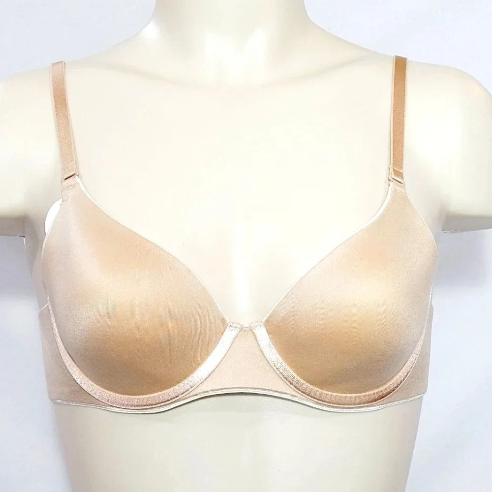 34A Hanes HCC5‎ BT97 Barely There 5737 Simply The One Underwire Bra Nude